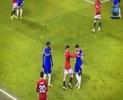 Chelsea star Enzo Fernandez was seen taunting Mason Mount after his side&#39;s late comeback win against Manchester United. &#60;br/&#62;&#60;br/&#62;On Thursday night, the Blues scored two goals deep into added time to turn the game on its head and claim a 4-3 victory over their rivals at Stamford Bridge. &#60;br/&#62;&#60;br/&#62;United were leading the game up until the 99th minute before Mauricio Pochettino&#39;s side struck twice late on - making it the latest comeback in league history.&#60;br/&#62;&#60;br/&#62;Mount, who made his return from a calf injury last month, was making his first appearance in west London since leaving to join United for £60m in the summer. &#60;br/&#62;&#60;br/&#62;It was clear that there was a degree of resentment towards Mount - who came through Chelsea&#39;s academy and made 195 appearances for the first team - as players and fans alike made their feelings known. &#60;br/&#62;&#60;br/&#62;In a video that emerged on X, formerly known as Twitter, Chelsea midfielder Enzo Fernandez could be seen taunting the United midfielder after the final whistle. &#60;br/&#62;&#60;br/&#62;A clip showed the Argentine, during his immediate post-match celebrations, turning towards Mount and smacking the Chelsea badge on his chest. &#60;br/&#62;&#60;br/&#62;He also appeared to say something to the midfielder, though it remains unclear as to what was said. &#60;br/&#62;&#60;br/&#62;Moreover, during the game, Fernandez was seen clashing with Mount - with fans suggesting he was trying to &#39;trigger a reaction&#39; from the United midfielder. &#60;br/&#62;&#60;br/&#62;In a separate clip, Fernandez can be seen kicking the ball at Mount with the two players going head-to-head before eventually being separated. &#60;br/&#62;&#60;br/&#62;As Mount walked away, he appeared to yell something in the direction of the 2022 World Cup winner as tempers began to boil over.&#60;br/&#62;&#60;br/&#62;Interestingly, Mount and Fernandez were teammates for half of the 2022-23 season - after the latter&#39;s arrival during the January transfer window. &#60;br/&#62;&#60;br/&#62;Earlier in the game, TNT Sports cameras caught the moment when a Chelsea fan lifted a 2021-22 edition of their home shirt which read &#39;JUDAS 19&#39;.&#60;br/&#62;&#60;br/&#62;Though Mount wears the number 7 for United, during his Chelsea days, he wore the number 19 - making it a clear reference by the home supporters. &#60;br/&#62;&#60;br/&#62;The 25-year-old came on as a late substitute in the match - when United were leading the match - and was met by a chorus of boos from home supporters. &#60;br/&#62;&#60;br/&#62;It was a night to forget for Mount, who spent four full seasons at Chelsea, as he watched his side capitulate deep into added time at Stamford Bridge. &#60;br/&#62;&#60;br/&#62;Erik ten Hag&#39;s side showed brilliant powers of recovery to lead in west London in the closing stages, having gone behind to two early goals by the Blues. &#60;br/&#62;&#60;br/&#62;But with the finish line in sight, Diogo Dalot conceded a late penalty, which was dispatched by Cole Palmer, before the visitors switched off and allowed the former Manchester City winger to complete his hat-trick from a quickly-taken corner. &#60;br/&#62;&#60;br/&#62;The winger&#39;s three-goal haul on the night brought Palmer joint-second in the race for the Golden Boot with 16 goals, just two behind Erling Haaland.