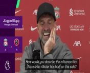 Klopp shows extreme pride in Mac Allister from mac