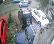 Kettering e-scooter crash caught on CCTV from latina being caught