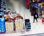 Thief caught on camera assaulting Tesco worker in Peterborough from camera lens