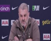 Tottenham boss Ange Postecoglu gave his thoughts on the proposed new Premier League spending rules and the importance of maintaining balance as they prepare to face Newcastle&#60;br/&#62;Tottenham, London, UK