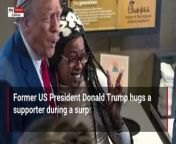 ‘The peoples president’_ Donald Trump hugs supporter during Chick-fil-A stop from emmanuelle fil