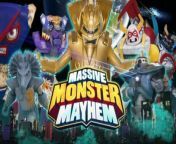 Master Mayhem&#39;s newest monster escapes and runs wild in his Space Condo, while Macho Cheese hopes to conquer Planet Earth and cover us all in cheese.