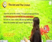 Poem 01 The Ant and the Cricket from tamila ant