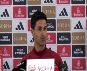 Arsenal boss Mikel Arteta on their recent blip in results and the chance to bounce back against Wolves&#60;br/&#62;London Colney, London, UK