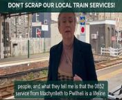 MP Liz Saville Roberts has been to Barmouth to hear how train cuts will affect constituents from xxx gali mp