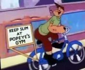 Popeye the Sailor Popeye the Sailor E171 Gym Jam from bulge penis in gym