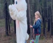 In a surprising turn of events, the Easter Bunny&#39;s secret was unveiled by a clever 5-year-old girl.&#60;br/&#62;&#60;br/&#62;With a keen eye, she discovered the telltale zipper hidden on the back of the costume, sending her into a frenzy of excitement.&#60;br/&#62;&#60;br/&#62;Bursting with joy and disbelief, she dashed around, shouting her revelation for all to hear: &#39;There’s a zipper in the back; I knew it!&#39;&#60;br/&#62;&#60;br/&#62;With innocence and curiosity, the young sleuth unraveled the mystery, proving once and for all that the beloved Easter Bunny might just be a person in disguise.&#60;br/&#62;Location: Ford, United States&#60;br/&#62;WooGlobe Ref : WGA690148&#60;br/&#62;For licensing and to use this video, please email licensing@wooglobe.com