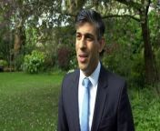 Prime Minister Rishi Sunak has hailed the latest inflation figures which show &#39;[the government&#39;s] plan is working&#39; as it has fallen to 3.2%. Report by Alibhaiz. Like us on Facebook at http://www.facebook.com/itn and follow us on Twitter at http://twitter.com/itn