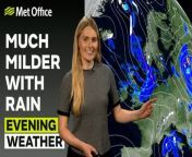 Outbreaks of rain and cloud continue to push southwards overnight, with brisk winds in the east. Brighter skies on Friday with scattered showers. – This is the Met Office UK Weather forecast for the evening of 18/04/24. Bringing you today’s weather forecast is Kathryn Chalk.