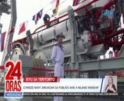 Sa China, binuksan ng kanilang navy sa publiko ang 4 nilang warship.&#60;br/&#62;&#60;br/&#62;&#60;br/&#62;24 Oras Weekend is GMA Network’s flagship newscast, anchored by Ivan Mayrina and Pia Arcangel. It airs on GMA-7, Saturdays and Sundays at 5:30 PM (PHL Time). For more videos from 24 Oras Weekend, visit http://www.gmanews.tv/24orasweekend.&#60;br/&#62;&#60;br/&#62;#GMAIntegratedNews #KapusoStream&#60;br/&#62;&#60;br/&#62;Breaking news and stories from the Philippines and abroad:&#60;br/&#62;GMA Integrated News Portal: http://www.gmanews.tv&#60;br/&#62;Facebook: http://www.facebook.com/gmanews&#60;br/&#62;TikTok: https://www.tiktok.com/@gmanews&#60;br/&#62;Twitter: http://www.twitter.com/gmanews&#60;br/&#62;Instagram: http://www.instagram.com/gmanews&#60;br/&#62;&#60;br/&#62;GMA Network Kapuso programs on GMA Pinoy TV: https://gmapinoytv.com/subscribe
