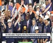 Three years ago today, Virginia defeated Texas Tech 85-77 in overtime to win the 2019 National Championship.