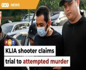 Hafizul Hawari also faces a charge of voluntarily causing grievous hurt to another man.&#60;br/&#62;&#60;br/&#62;Read More: &#60;br/&#62;https://www.freemalaysiatoday.com/category/nation/2024/04/25/man-in-klia-shooting-claims-trial-to-attempted-murder/ &#60;br/&#62;&#60;br/&#62;Laporan Lanjut: &#60;br/&#62;https://www.freemalaysiatoday.com/category/bahasa/tempatan/2024/04/25/kes-tembak-klia-hafizul-mengaku-tak-salah-cubaan-bunuh/&#60;br/&#62;&#60;br/&#62;Free Malaysia Today is an independent, bi-lingual news portal with a focus on Malaysian current affairs.&#60;br/&#62;&#60;br/&#62;Subscribe to our channel - http://bit.ly/2Qo08ry&#60;br/&#62;------------------------------------------------------------------------------------------------------------------------------------------------------&#60;br/&#62;Check us out at https://www.freemalaysiatoday.com&#60;br/&#62;Follow FMT on Facebook: https://bit.ly/49JJoo5&#60;br/&#62;Follow FMT on Dailymotion: https://bit.ly/2WGITHM&#60;br/&#62;Follow FMT on X: https://bit.ly/48zARSW &#60;br/&#62;Follow FMT on Instagram: https://bit.ly/48Cq76h&#60;br/&#62;Follow FMT on TikTok : https://bit.ly/3uKuQFp&#60;br/&#62;Follow FMT Berita on TikTok: https://bit.ly/48vpnQG &#60;br/&#62;Follow FMT Telegram - https://bit.ly/42VyzMX&#60;br/&#62;Follow FMT LinkedIn - https://bit.ly/42YytEb&#60;br/&#62;Follow FMT Lifestyle on Instagram: https://bit.ly/42WrsUj&#60;br/&#62;Follow FMT on WhatsApp: https://bit.ly/49GMbxW &#60;br/&#62;------------------------------------------------------------------------------------------------------------------------------------------------------&#60;br/&#62;Download FMT News App:&#60;br/&#62;Google Play – http://bit.ly/2YSuV46&#60;br/&#62;App Store – https://apple.co/2HNH7gZ&#60;br/&#62;Huawei AppGallery - https://bit.ly/2D2OpNP&#60;br/&#62;&#60;br/&#62;#FMTNews #KLIA #PDRM #Court