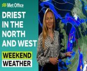 This is the Met Office UK Weather forecast for the weekend, dated 25/04/2024&#60;br/&#62;&#60;br/&#62;Rain and showers will move into southern areas throughout Saturday, further north it will be a cold start but there will be plenty of dry weather around. On Sunday heavy rain is expected in the south and east, but the north and west could remain largely dry with some sunshine. &#60;br/&#62;&#60;br/&#62;Bringing you this weekend’s weather forecast is Annie Shuttleworth.&#60;br/&#62;&#60;br/&#62;~&#60;br/&#62;&#60;br/&#62;Subscribe to make sure you never miss the latest UK weather forecast or important weather warning - https://www.youtube.com/c/metoffice?sub_confirmation=1&#60;br/&#62;&#60;br/&#62;We are the Met Office, the UK’s national weather service, and every day of the week we bring you a morning weather forecast and an afternoon weather forecast so that wherever you are in the UK we have you covered.&#60;br/&#62;&#60;br/&#62;Forecast and any weather warnings are accurate at time of recording. To ensure you have the most up to date weather information, check the hourly forecast and live warnings on the Met Office website or app.&#60;br/&#62;