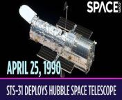 On April 25, 1990, the Hubble Space Telescope was deployed! &#60;br/&#62;&#60;br/&#62;Hubble is famous for taking some of the most amazing deep-space photos ever. It hitched a ride to space on the space shuttle Discovery with mission STS-31. Also on board were astronauts Charles Bolden, Loren Shriver, Bruce McCandless, Steven Hawley and Kathryn Sullivan. The crew used a Canadian-built robotic arm to deploy Hubble from the shuttle&#39;s cargo bay while they were orbiting 332 nautical miles above the Earth. No one knew it at the time, but Hubble wouldn&#39;t be taking any pretty pictures anytime soon. When Hubble took its first photos almost a month after it was deployed, the pictures were out of focus because of a flaw in its mirror. Thankfully, the problem was fixable, and astronauts successfully repaired it in 1993.
