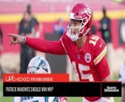 Kansas City Chiefs quarterback Patrick Mahomes became the fastest quarterback to throw for 100 touchdown passes and upped his total on the season to 25 TDs with just one interception, in yet another Chiefs win. Sports Illustrated host Robin Lundberg explains how Mahomes should be the NFL MVP, even if dubbing him the top player in the league is kind of like what the rest of his career will be, a broken record.
