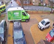 Delivery driver flattens garden wall and then drives off! from take off salwar