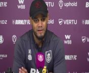 Burnley boss Vincent Kompany hopes for a quick decision in Nottingham Forest&#39;s appeal against their points deduction ahead of the two meeting in a potential relegation decider on the final day of the season&#60;br/&#62;Burnley, Lancashire, UK