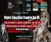 The Newsroom Papers investigation into ” The Certificate Files” - Higher Education Fraud in the UK,reveals how corruption is cracking the education system in the UK.&#60;br/&#62;We brought to the surface, how an education recruitment agentfrom Euro Education Group Agency - Pasare Ana Maria, defrauded the Student Loan Company in the UK of over £40,000.