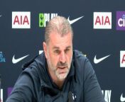 Tottenham boss Ange Postecoglu paid tribute to departing Liverpool manager Jurgen Klopp and said he expects to see him back managing at the top level&#60;br/&#62;Tottenham training centre, London, UK