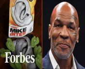 Mike Tyson, the former heavyweight champion and cannabis mogul (with ear-shaped gummies) tells Forbes how pot changed his life—and the secret weapon that will help him smoke Jake Paul in their fight.&#60;br/&#62;&#60;br/&#62;While Iron Mike was prone to being his own hype man as a fighter, he’s not far off with his claims about his budding cannabis company. Tyson 2.0 sells marijuana products—including flower, vapes and edibles made in the shape of Evander Holyfield’s ear, which Tyson notoriously bit during a 1997 match—in 20 states across the U.S., and in Amsterdam, Barcelona and Thailand. The company, through a partnership with PHCANN International in Macedonia, is in the process of launching in Germany’s newly legalized adult-use market as well as the U.K.’s highly restrictive medical marijuana industry.&#60;br/&#62;&#60;br/&#62;Tyson 2.0 works off a licensing model, cutting deals with franchisees who grow, manufacture, and sell his branded cannabis products. In 2023, the brand generated &#36;150 million in revenue, Forbes estimates, with about 30% coming from cannabis sales and the rest from accessories, CBD, nicotine vaporizers and other products.&#60;br/&#62;&#60;br/&#62;Tyson 2.0’s flower is branded with names drawn from his legendary boxing career, including Dynamite Cookies (his first nickname was Kid Dynamite) and Knockout OG (Tyson won 44 of his 50 boxing career wins by KO). But the company’s flagship product Mike Bites—the edible in the shape of Holyfield’s half-bitten ear—was developed by Tyson’s wife, Kiki.&#60;br/&#62;&#60;br/&#62;Read the full story on Forbes:&#60;br/&#62;https://www.forbes.com/sites/willyakowicz/2024/04/26/mike-tyson-on-becoming-a-heavy-hitter-in-weed/&#60;br/&#62;&#60;br/&#62;Subscribe to FORBES: https://www.youtube.com/user/Forbes?sub_confirmation=1&#60;br/&#62;&#60;br/&#62;Fuel your success with Forbes. Gain unlimited access to premium journalism, including breaking news, groundbreaking in-depth reported stories, daily digests and more. Plus, members get a front-row seat at members-only events with leading thinkers and doers, access to premium video that can help you get ahead, an ad-light experience, early access to select products including NFT drops and more:&#60;br/&#62;&#60;br/&#62;https://account.forbes.com/membership/?utm_source=youtube&amp;utm_medium=display&amp;utm_campaign=growth_non-sub_paid_subscribe_ytdescript&#60;br/&#62;&#60;br/&#62;Stay Connected&#60;br/&#62;Forbes newsletters: https://newsletters.editorial.forbes.com&#60;br/&#62;Forbes on Facebook: http://fb.com/forbes&#60;br/&#62;Forbes Video on Twitter: http://www.twitter.com/forbes&#60;br/&#62;Forbes Video on Instagram: http://instagram.com/forbes&#60;br/&#62;More From Forbes:http://forbes.com&#60;br/&#62;&#60;br/&#62;Forbes covers the intersection of entrepreneurship, wealth, technology, business and lifestyle with a focus on people and success.