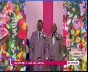 Lorraine Kelly officiates same-sex wedding on 10 year anniversary from desigirls saree sex
