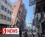 A 7.2 magnitude earthquake rocked Taiwan on Wednesday (April 3), the strongest tremor to hit the island in at least 25 years, killing one person, injuring dozens and sparking a tsunami warning for southern Japan and the Philippines that was later lifted.&#60;br/&#62;&#60;br/&#62;WATCH MORE: https://thestartv.com/c/news&#60;br/&#62;SUBSCRIBE: https://cutt.ly/TheStar&#60;br/&#62;LIKE: https://fb.com/TheStarOnline&#60;br/&#62;