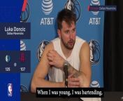 Doncic jokes that bartending helped him make underhand shot vs Rockets from help me my stepbrother cum in my tight japanese pussy