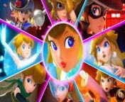 Princess Peach Showtime All Transformations | Power-Ups (Switch) from mnf peach