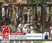 Nasa 17.4°C ang temperatura sa Baguio City ngayong Sabado de Gloria, kaya sinulit iyan ng mga dumagsang turista.&#60;br/&#62;&#60;br/&#62;&#60;br/&#62;24 Oras Weekend is GMA Network’s flagship newscast, anchored by Ivan Mayrina and Pia Arcangel. It airs on GMA-7, Saturdays and Sundays at 5:30 PM (PHL Time). For more videos from 24 Oras Weekend, visit http://www.gmanews.tv/24orasweekend.&#60;br/&#62;&#60;br/&#62;#GMAIntegratedNews #KapusoStream&#60;br/&#62;&#60;br/&#62;Breaking news and stories from the Philippines and abroad:&#60;br/&#62;GMA Integrated News Portal: http://www.gmanews.tv&#60;br/&#62;Facebook: http://www.facebook.com/gmanews&#60;br/&#62;TikTok: https://www.tiktok.com/@gmanews&#60;br/&#62;Twitter: http://www.twitter.com/gmanews&#60;br/&#62;Instagram: http://www.instagram.com/gmanews&#60;br/&#62;&#60;br/&#62;GMA Network Kapuso programs on GMA Pinoy TV: https://gmapinoytv.com/subscribe
